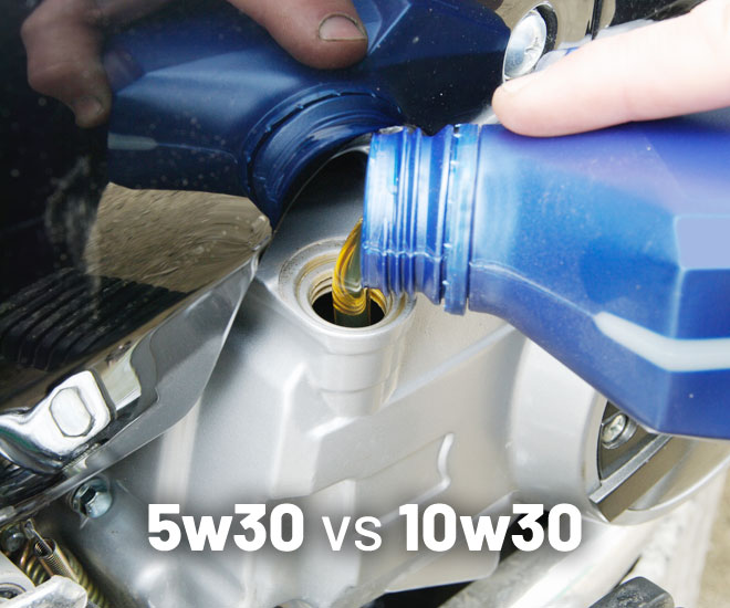 What are 5W-30 and 10W-40 oil viscosity ratings and their temperature variations